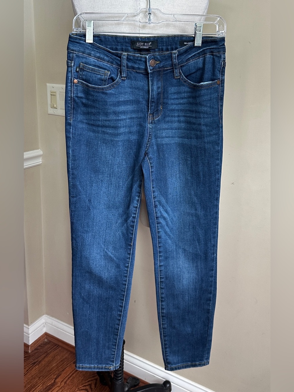 Judy Blue Relaxed Fit Ankle Jeans, Mid Rise, Size 28